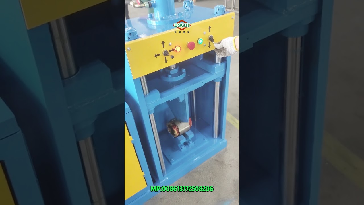 ST-400 Motor Cutting And Pulling Machine | Professional Motor Wrecker For Recycling Scrap Motors