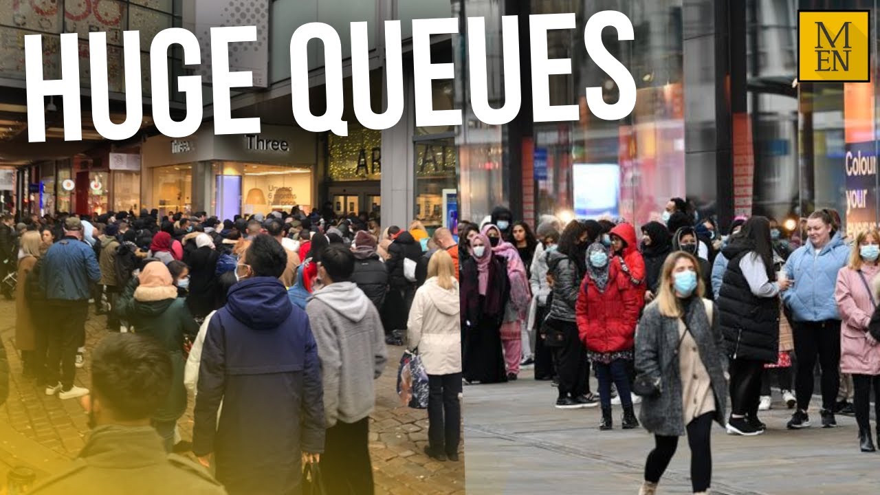 Primark, Selfridges and Arndale shoppers form HUGE queues as Manchester stores on Boxing Day