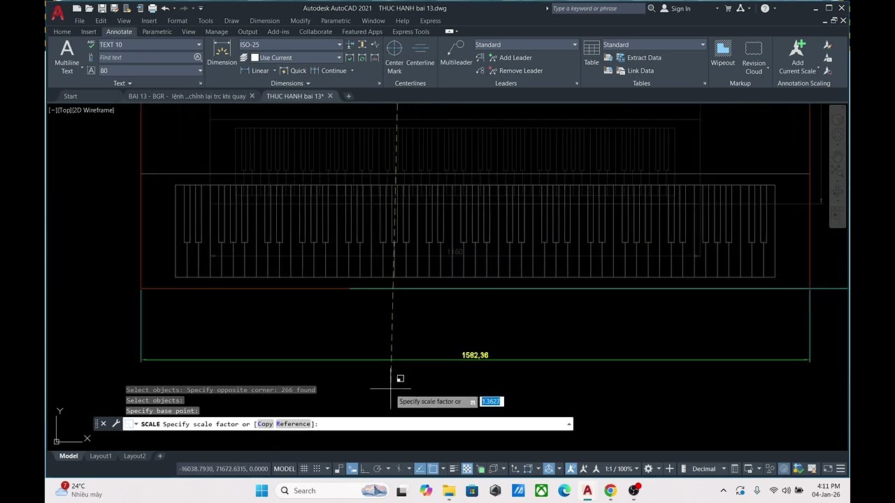 Làm chủ AutoCAD 2D | Bài 13: Chi Tiết Lệnh Move, Rotate, Scale Trong AutoCAD