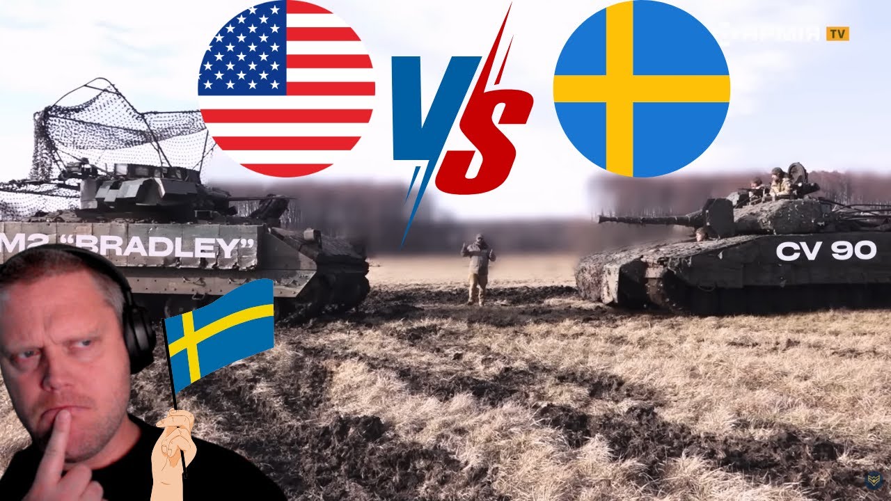 US VS SWEDEN - CV90 vs M2 BRADLEY 