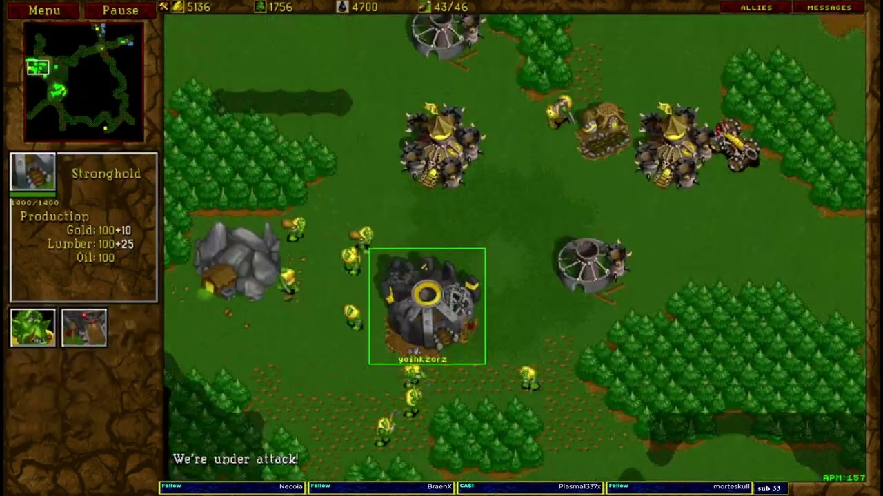 Warcraft 2 Garden of War 1v1 u8t3io3p vs Omed