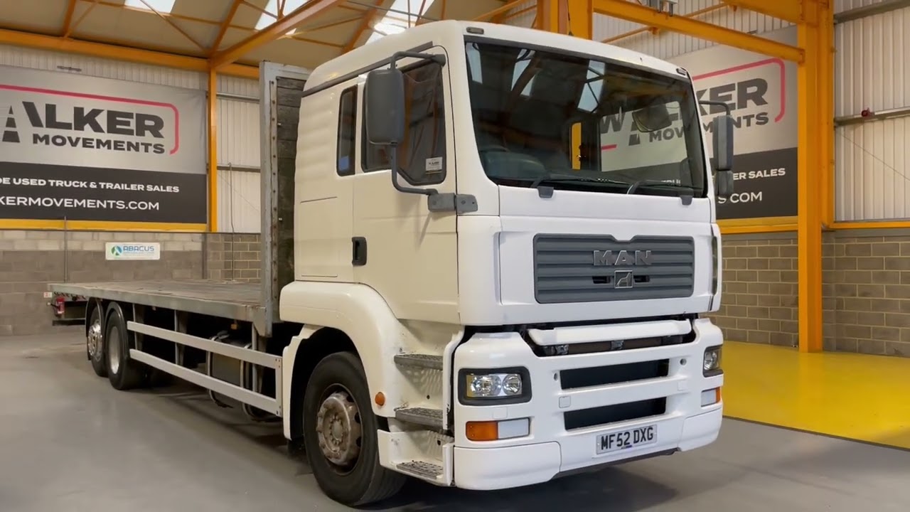 New In Stocklist For Sale: MAN TGA 26.410 6X2 FLATBED – 2002 – MF52 DXG