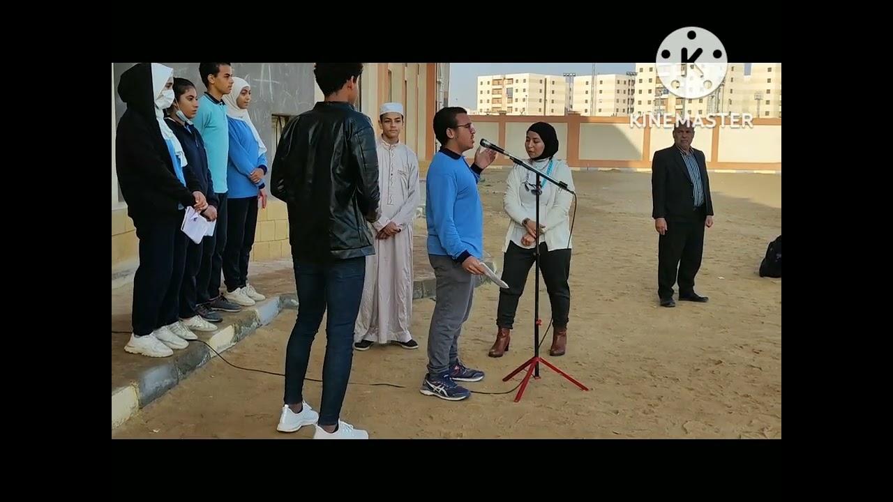 إذاعة مدرسية عن حب مصر بمدرسة د / مصطفى محمود الثانوية المشتركة