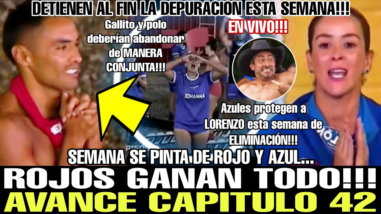 😱 AVANCE 42 EXATLON ESTADOS UNIDOS 2025 ROJOS ROBAN RECOMPENSA!!! ¿DETIENEN LA DEPURACIÓN?AZUL NO