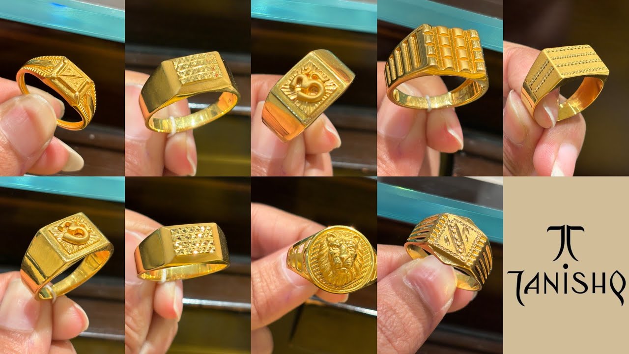 Tanishq Latest Light Weight Gents Gold Fingering Collection Daily Wear Start Just 2.4 Grams 😱