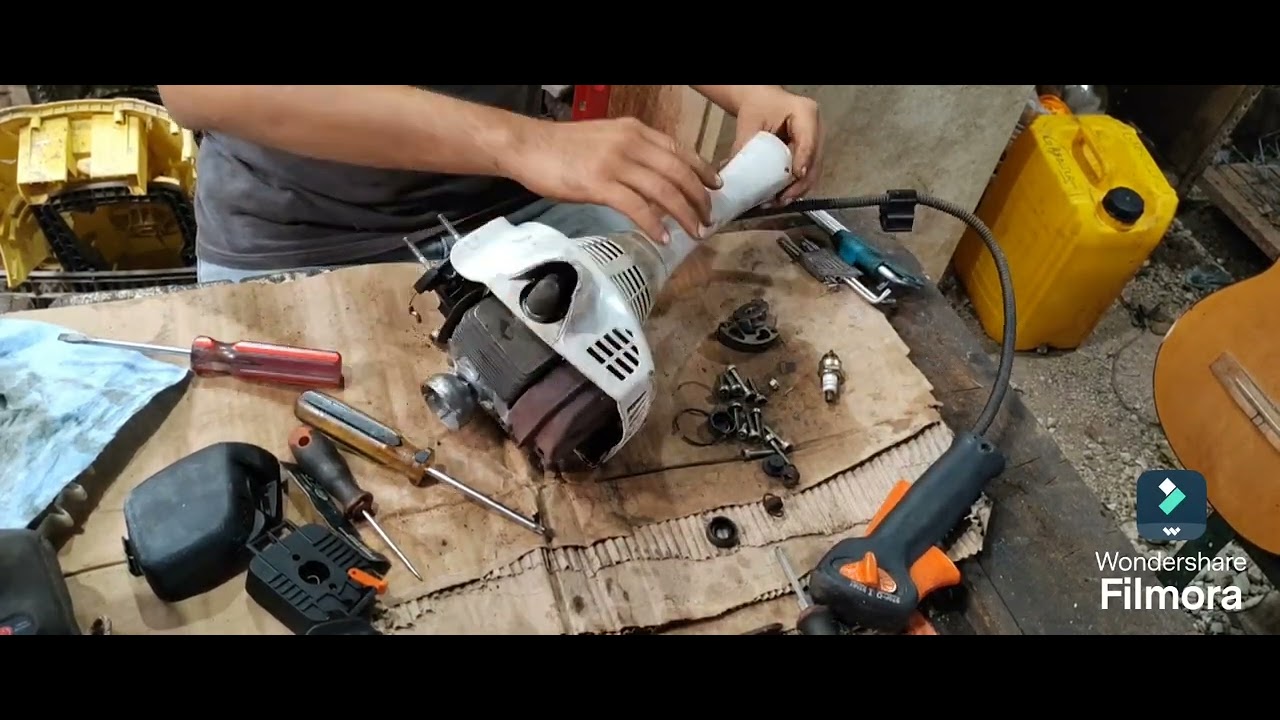 como armar desbrozadora fs 55