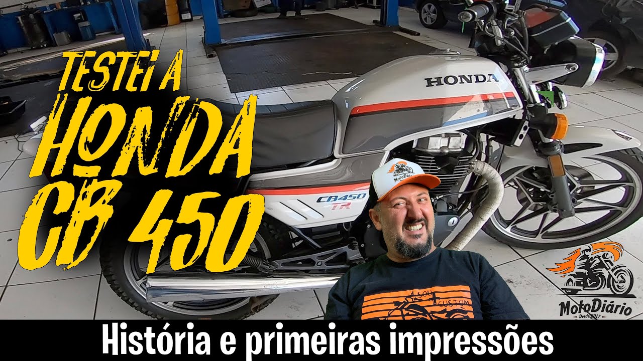 Testei a Honda CB 450, HISTÓRIA e PRIMEIRAS IMPRESSÕES