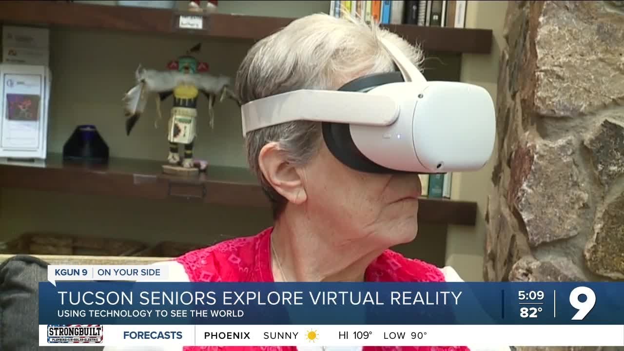 Seniors use virtual reality to explore the world