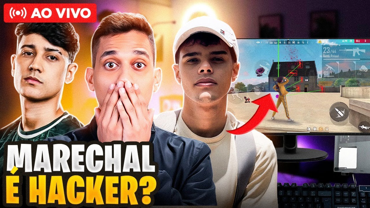 EL GATO BAK E MARECHAL! FREE FIRE! MARECHAL É HACKER ????????? +18 multibet.