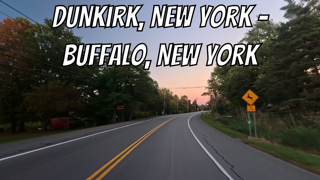 Drive New York: Dunkirk to Buffalo! No talking drive on a New York highway!