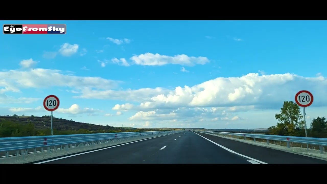 (14.10.2025) Шофиране по новата автомагистрала Хемус от п.в. Боаза до п.в. Дерманци #eyefromsky