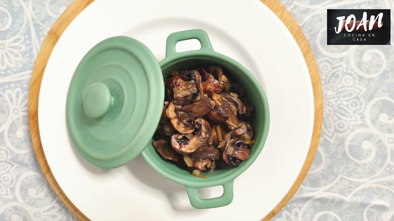 Champiñones guisados en olla cocción lenta & Slow Cooker Stewed Mushrooms