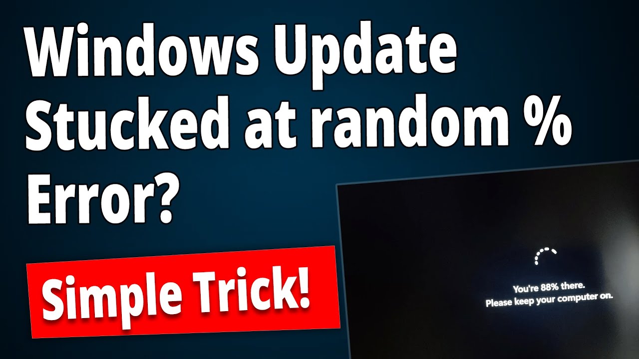 Зависание обновления Windows на случайном проценте выполнения? Вот решение!