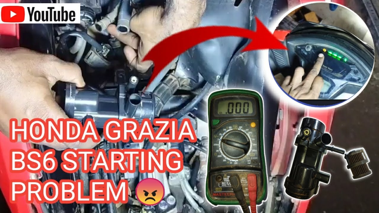 HONDA GRAZIA BS6 STARTING PROBLEM//BATTERY/ FUSE/ RELAY/ FULEPUMP/ WORKING AND TESTING PROCESS 🤔