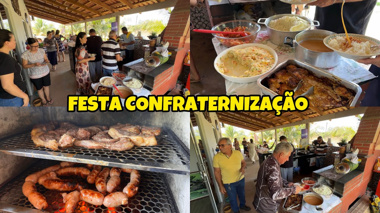 Mega festa no casarão da roça com amigos e familiares, churrasc0, fogão a lenha e boa comida 