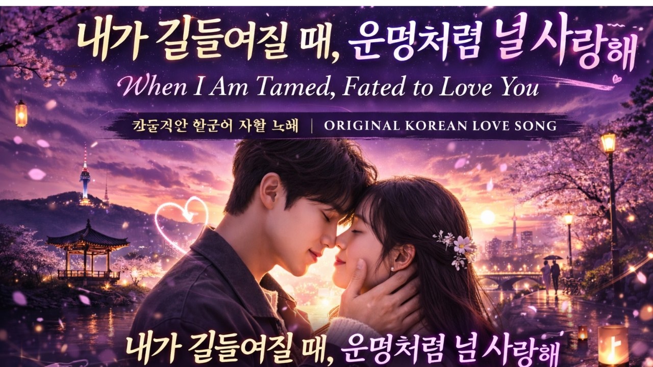 내가 길들여질 때, 운명처럼 널 사랑해 (When I Am Tamed, Fated to Love You) | 감동적인 한국어 사랑 노래 | Original Korean