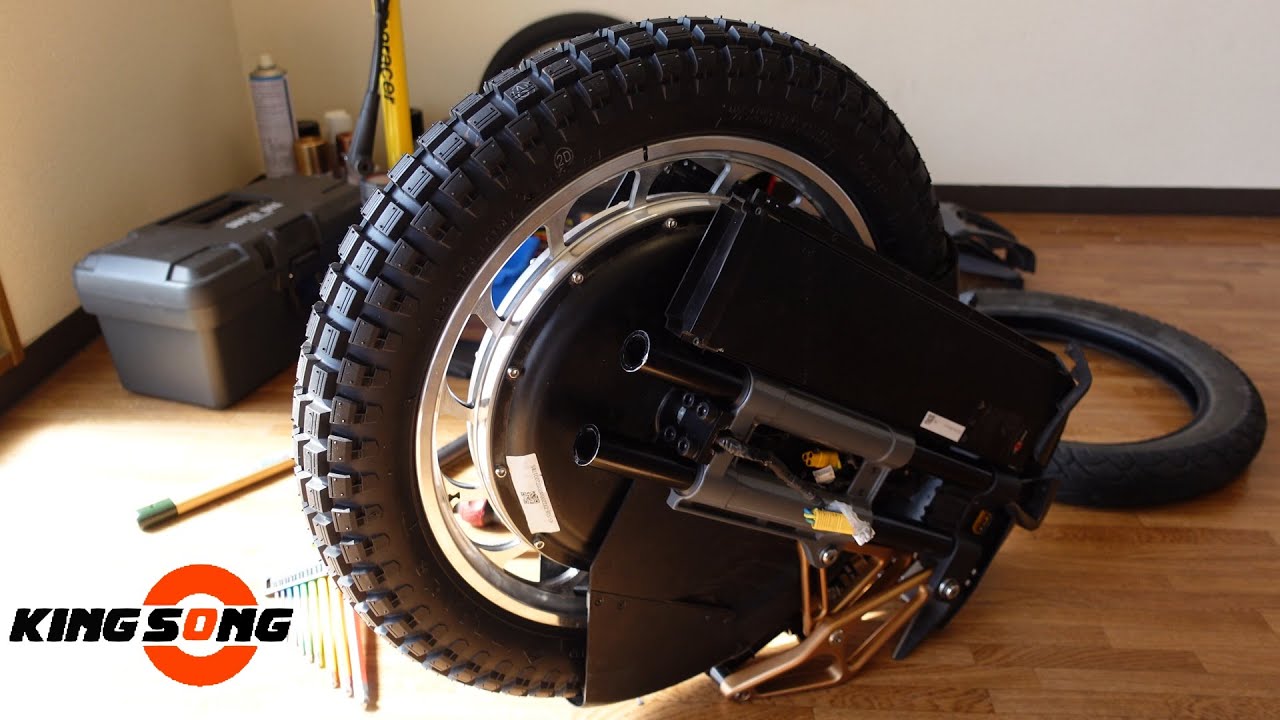 kingsong S18 trail tire replacement 【Kingsong KS-S18 電動一輪車　タイヤ交換】
