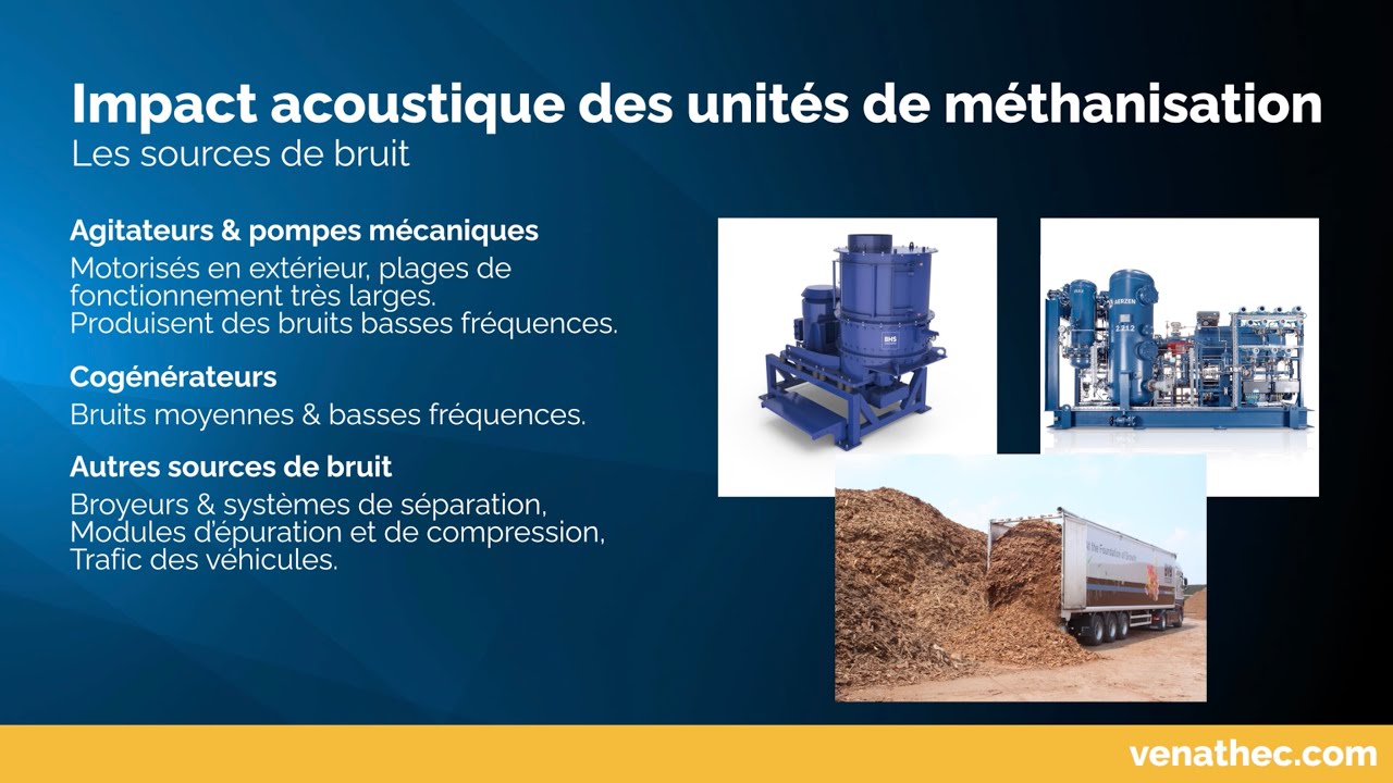 Étude Acoustique des Unités de Biogaz & Méthanisation - VENATHEC - Réglementation & Solutions