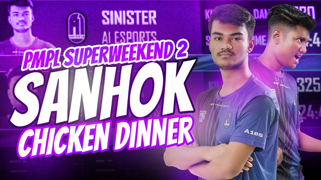 PMPL SW2 Sanhok Chicken Dinner | A1 eSports | SiNiSTER