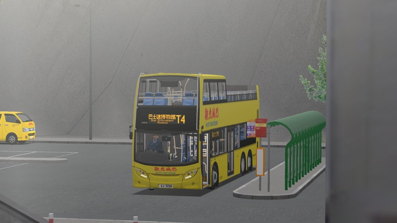 [Omsi 2] Cherryland V6 CTB Route T4 積架山(火車站)→巴士迷博物館 | Alexander Dennis_OpenTop - 59903 SJ 3226