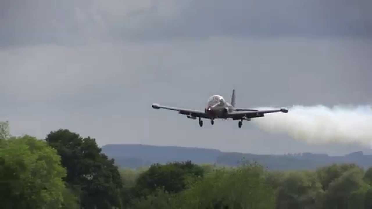 Mark Petrie's BAC Strikemaster at Welshpool Airshow 2015