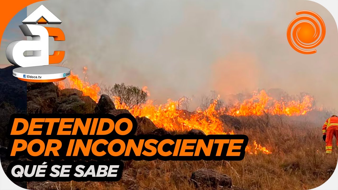 72 años y del lugar: qué se sabe sobre el detenido por el voraz incendio en Calamuchita
