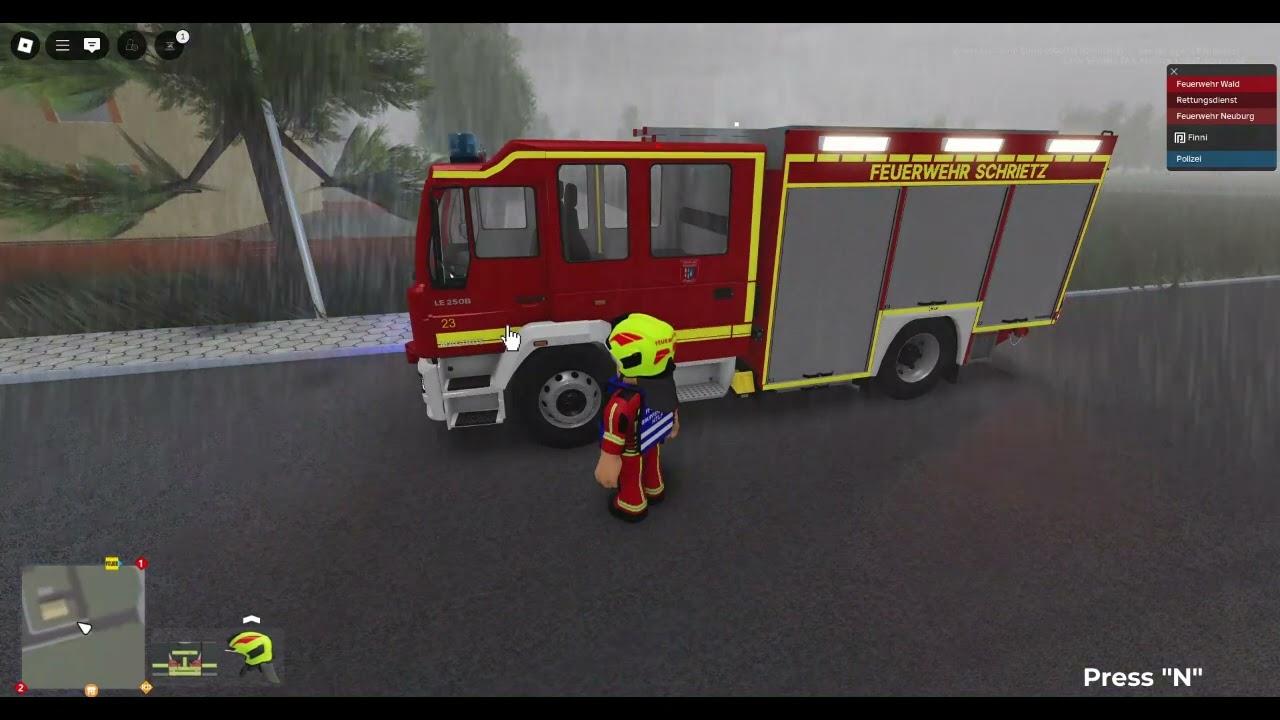Finni in Feuerwehr Schrietz 3 #roblox #feuerwehr