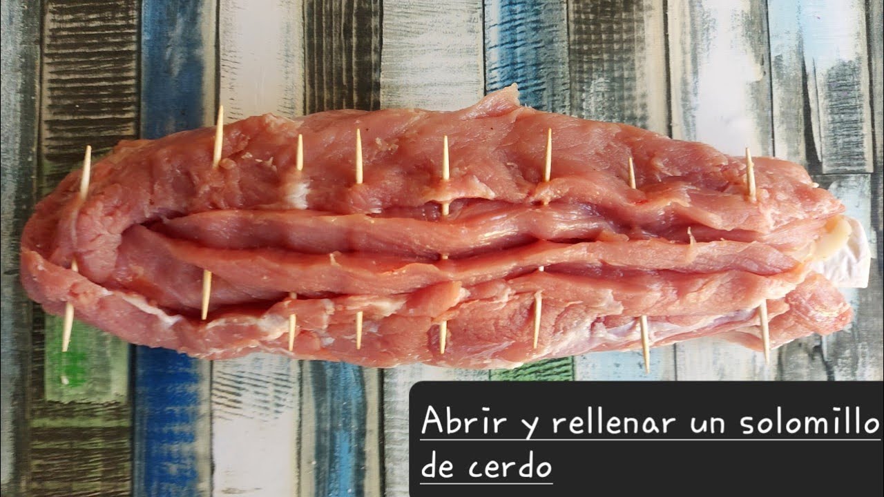 Abrir un solomillo de cerdo para rellenar, ideal para Navidades