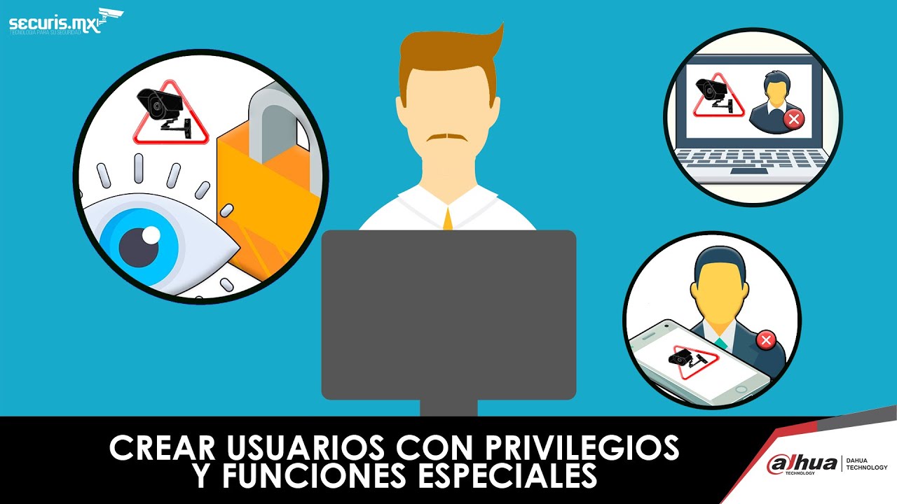 Como crear o eliminar usuarios y darles privilegios - DVR Dahua Quéretaro