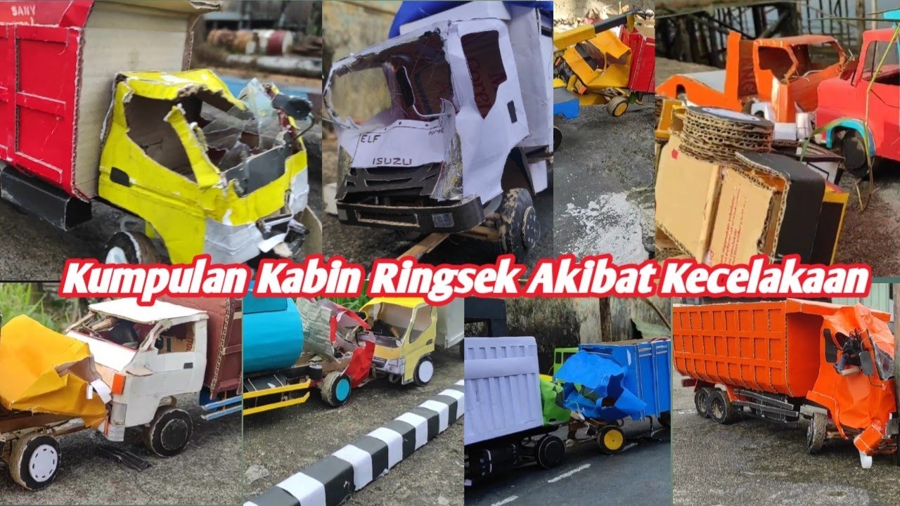 Komplikasi Kecelakaan, Kabin Truk Sampai Ringsek versi miniatur Truk