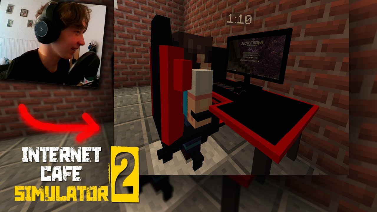 Открыл свой ИГРОВОЙ КЛУБ в майнкрафте! Internet Cafe Simulator 2 в Майнкрафт!