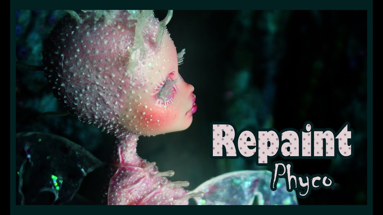 Monster High Repaint - Phyco - Mermay Challenge Special - Eng sub