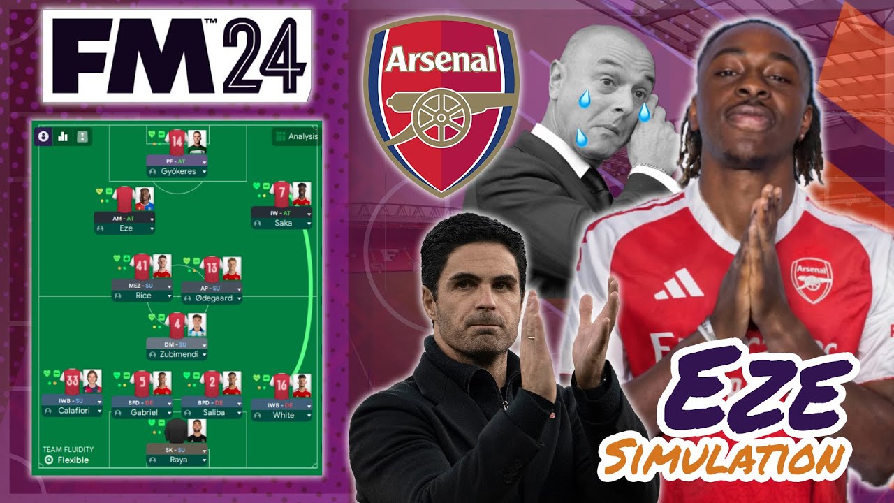 Simulating Arsenal Hijacking Eze Deal! 🔴⚪ | Football Manager Simulations