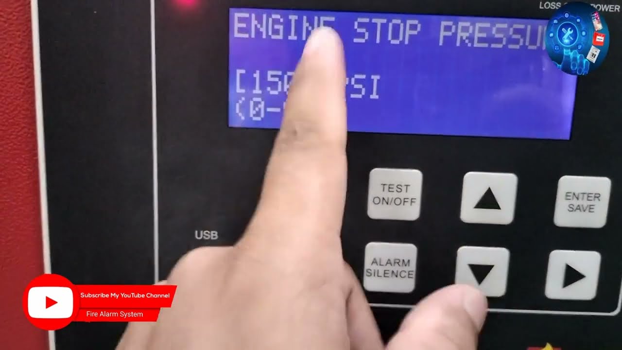 Fire Pump Panel Programming//Naffco fire pump pressure set up diesel fire pump control panel #fire