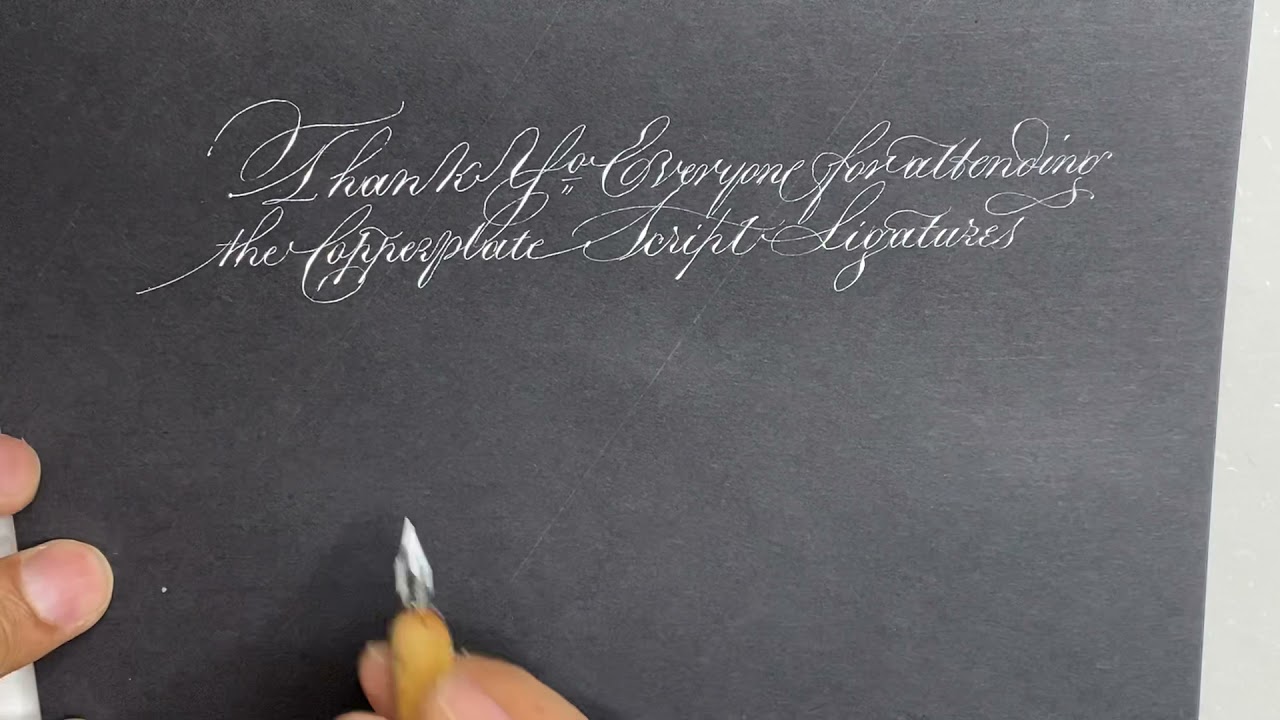 Small Copperplate with Ligatures