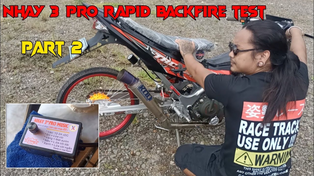 Part 2 | Nhay 3 Pro Music 12 Sounds Rapid Backfire Test | Raider 150 @JamSpeed