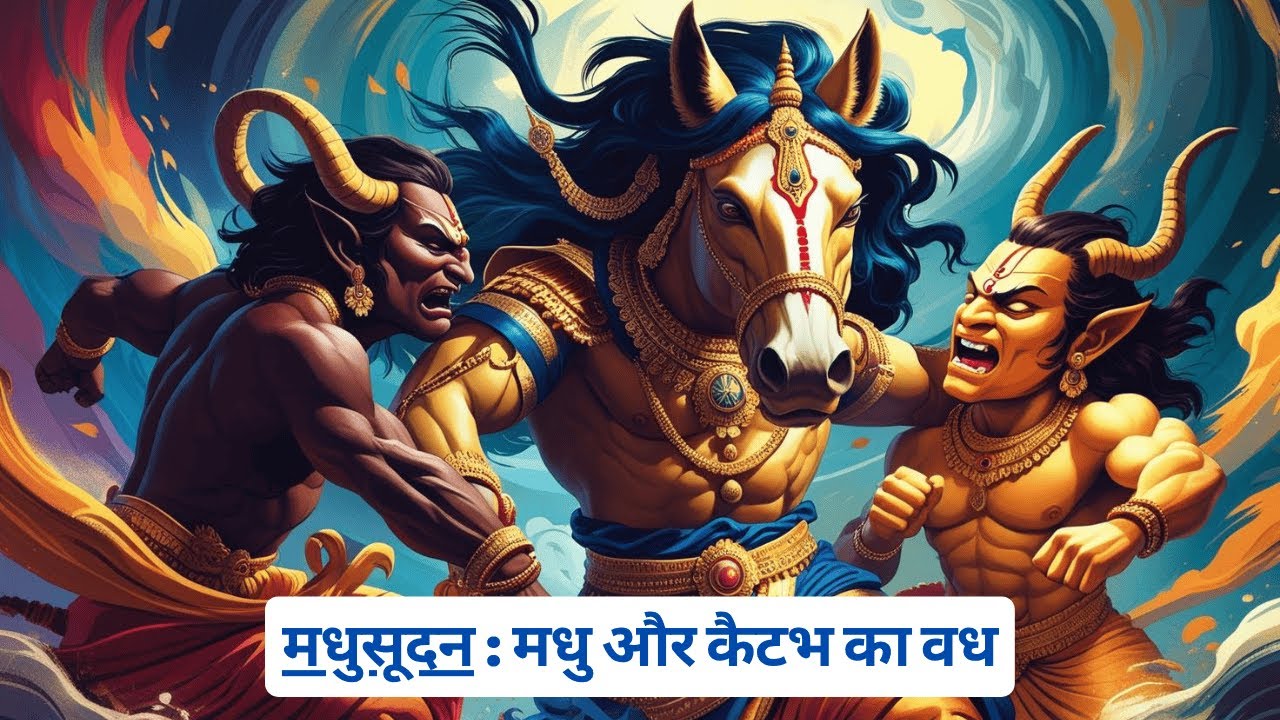 मधुसूदन : मधु और कैटभ का वध I Vishnu Kills Madhu and Kaitabha ITales from Puranas IIndian Mythology