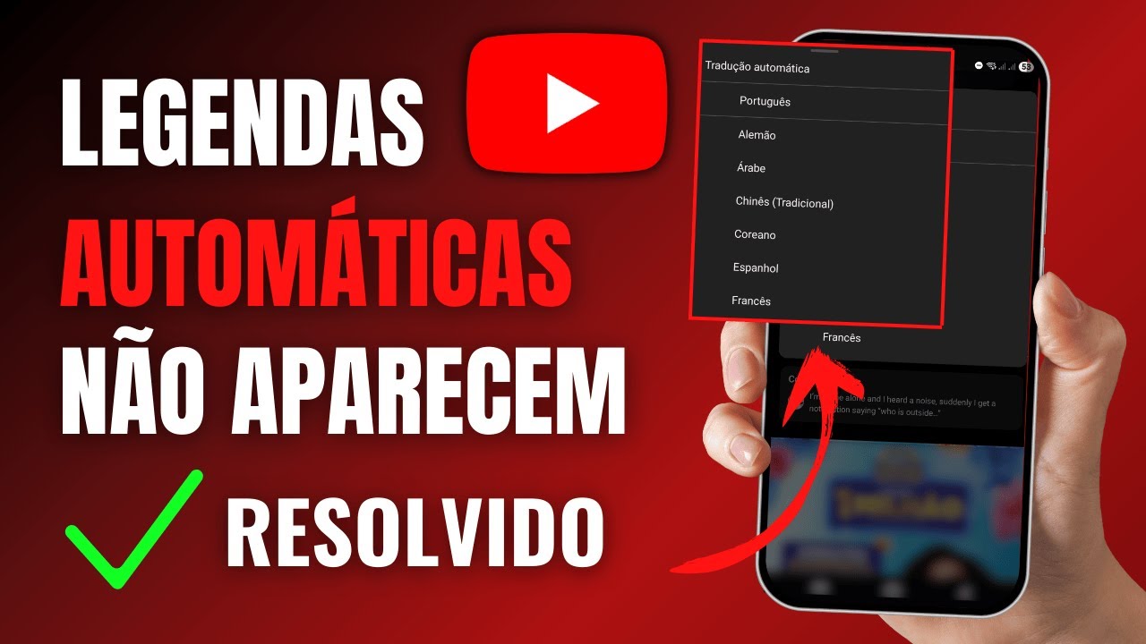TRADU&Ccedil;&Atilde;O AUTOM&Aacute;TICA DO YOUTUBE N&Atilde;O APARECE (Legendas Automaticas) Como Resolver