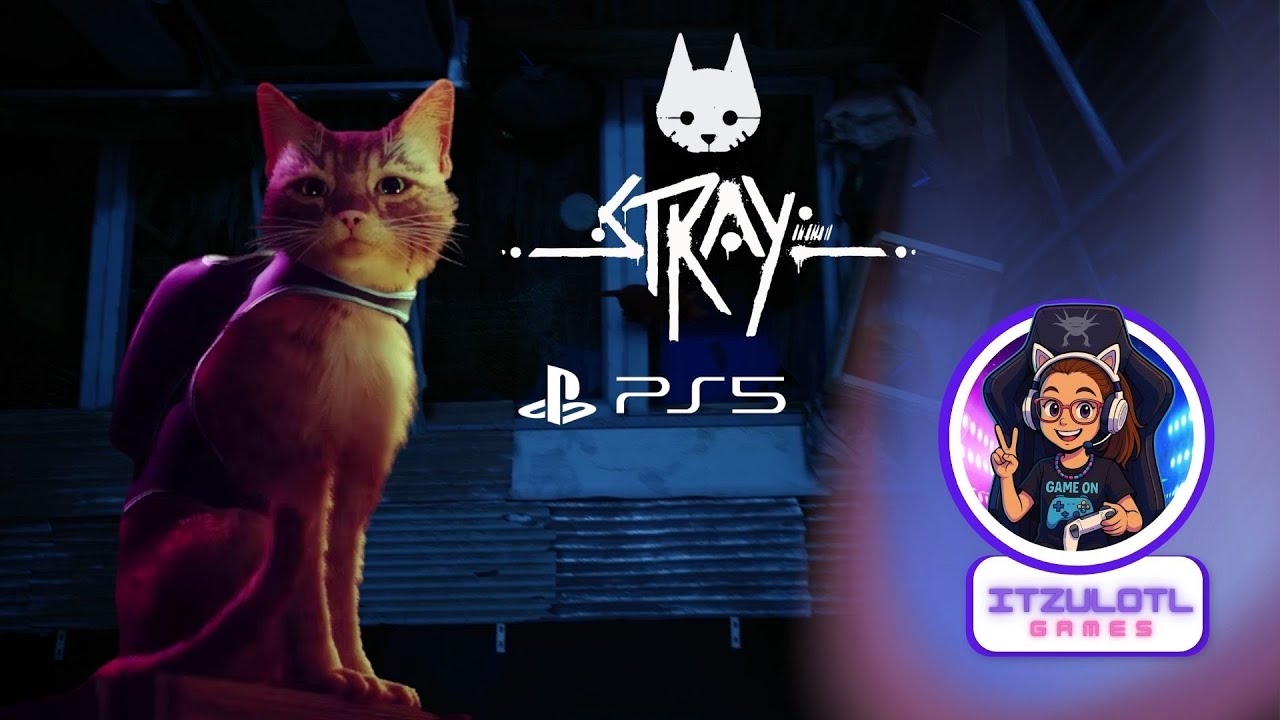 Back at it with STRAY! 🐾 More Cat Adventures in the Robot City! | ItzUlotl Games