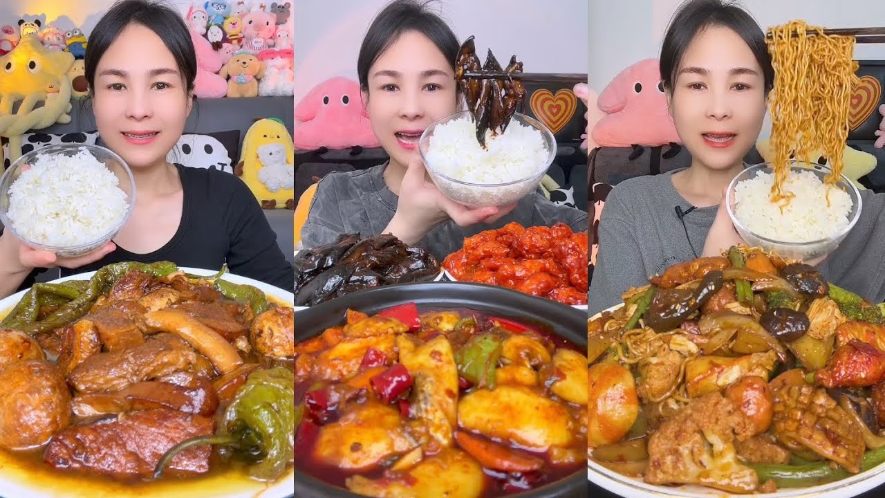 Mukbang Challenge : Eating Spicy 🔥🥵 noodles 🍜 fried tendon noodles rachang #foodie #yummyfood #cook 