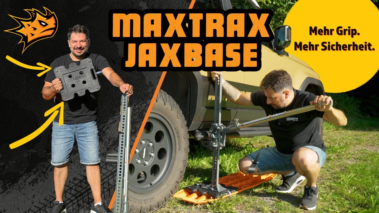 Maxtrax Jaxbase - Perfekte Unterlage für deinen Wagenheber