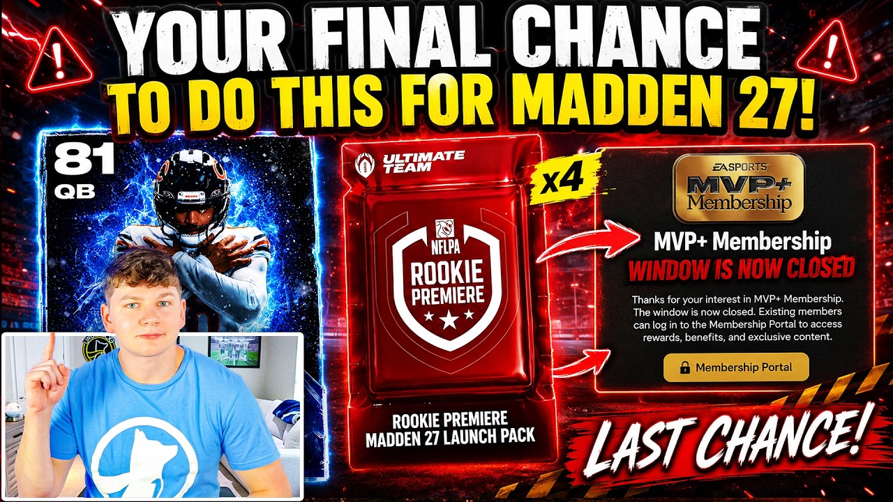 ПОСЛЕДНИЙ ШАНС СДЕЛАТЬ ЭТО В MADDEN 27! СДЕЛАЙТЕ ЭТО ПРЯМО СЕЙЧАС!