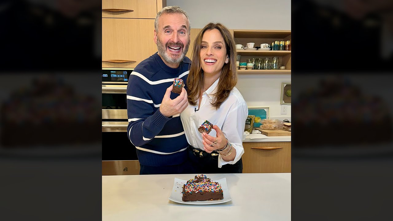 Phil Rosenthal and Noa Tishby make chocolate matzah cake for Passover
