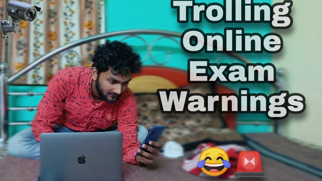 Trolling Online Exam Warning 😂 || CCTV, 😷 , 🧢, HOODIE 🤣