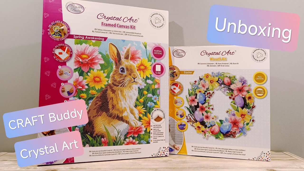 Diamond Painting Unboxing🐇🌸 Neues Österliches von Craft Buddy direkt zum Aufhängen 🛍️ Crystal Art