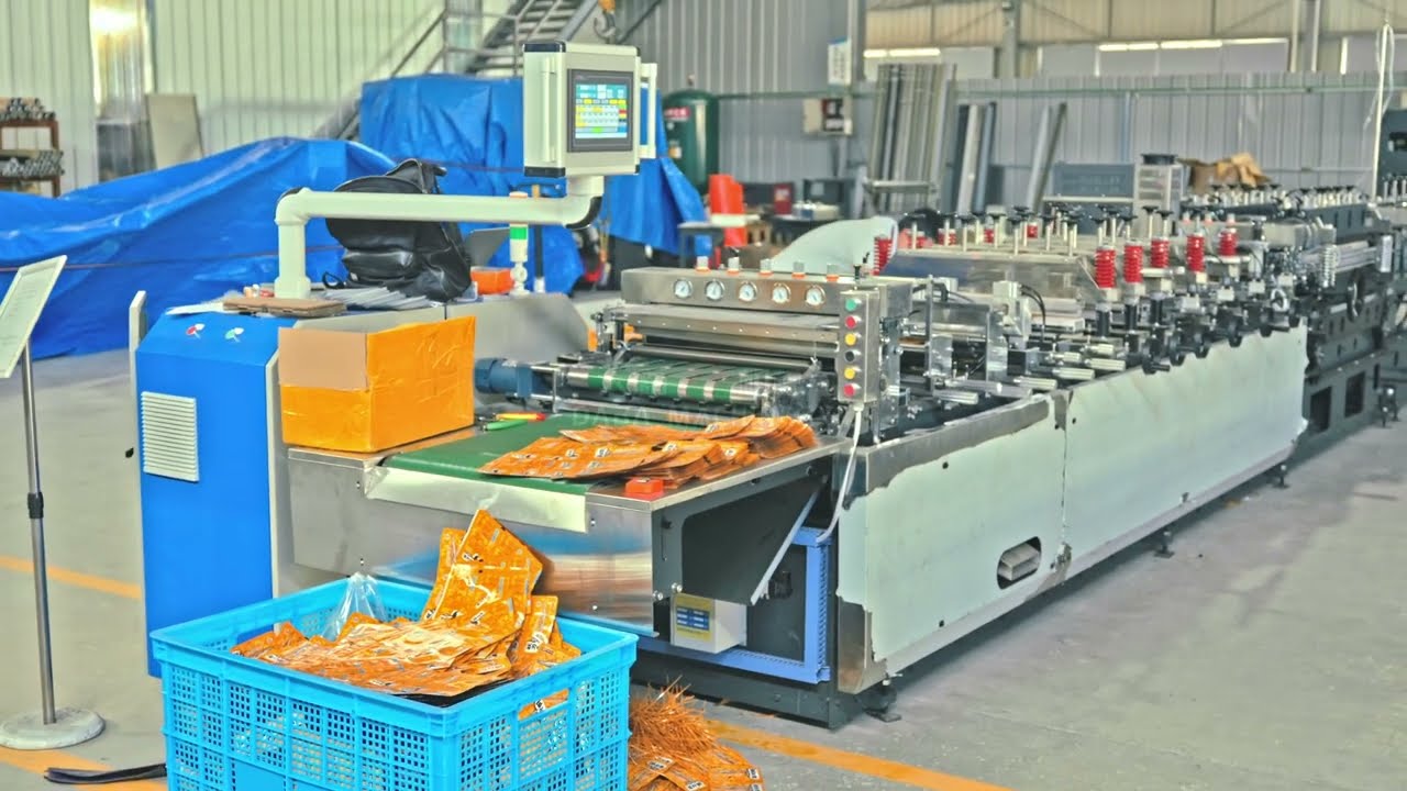 Super High-Speed Food Grade Stand Up Zipper Pouch  Side Sealing Bag Making Machine