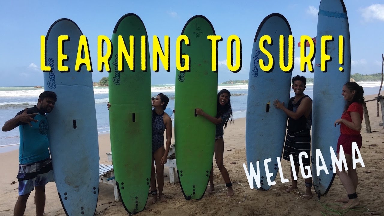 LEARNING TO SURF IN WELIGAMA | SRI LANKA | Long Weekend VLOG #01