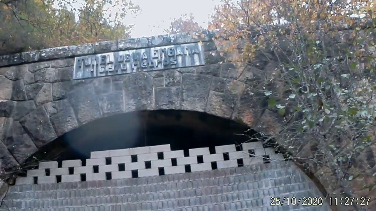 Eduardo El León de Bocos en el túnel de la Engaña
