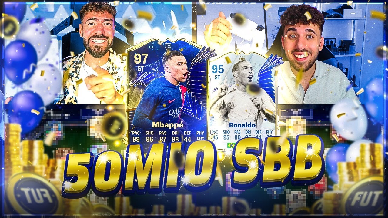 R.I.P.🚨☠ 50 MIO COINS TOTY Squad Builder Battle 🚑☠🔥 Wakez vs kleiner Cousin !!