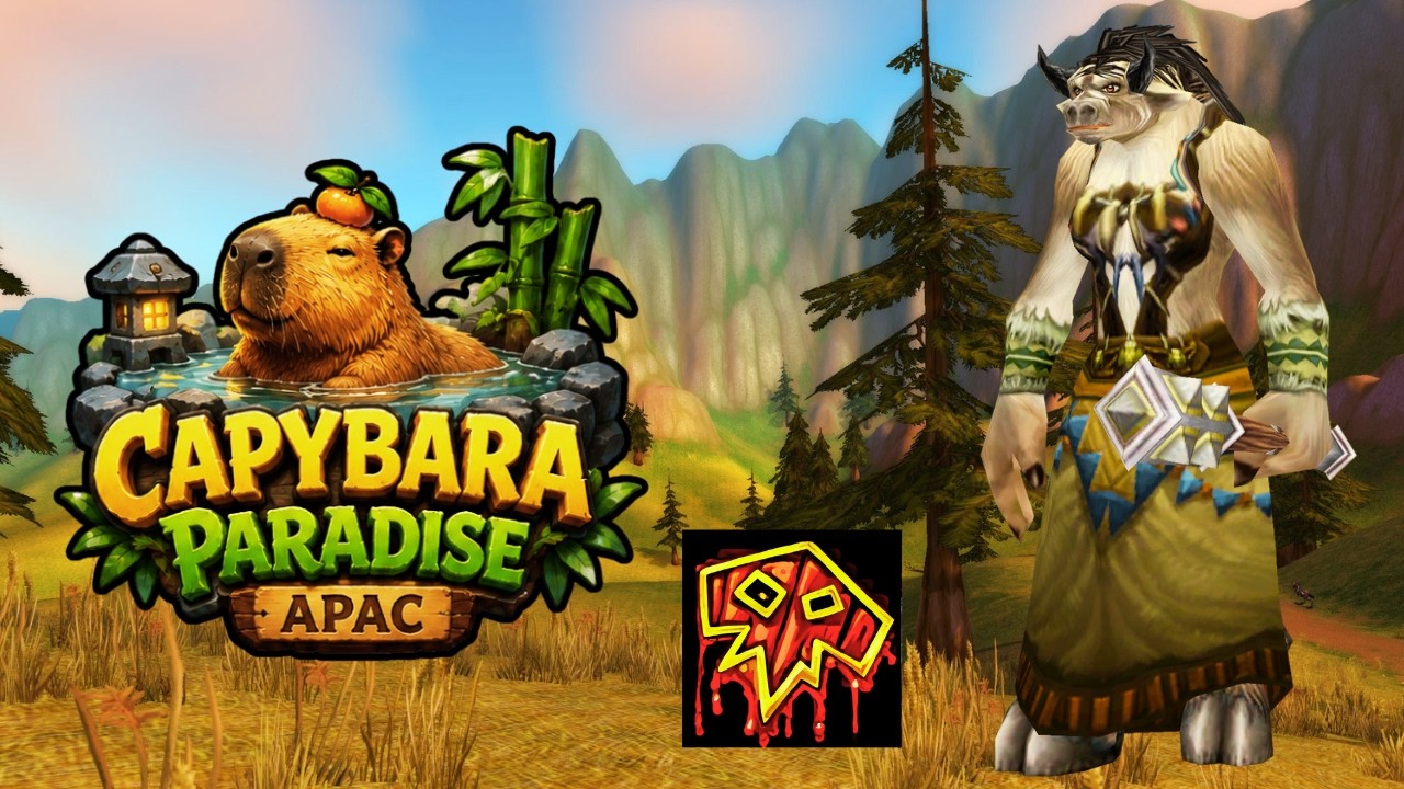 CAPYCRAFT WOW 🌿 | JOURNEY CONTINUES: TAUREN SHAMAN (LVL 10-?) | Capybara Paradise